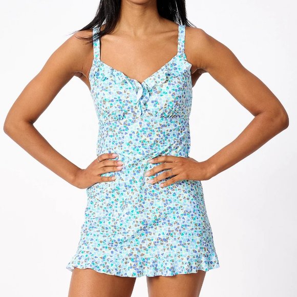 Isaac Mizrahi Live! Bridgehampton Swim Dress UPF50  7312 - Picture 1 of 2